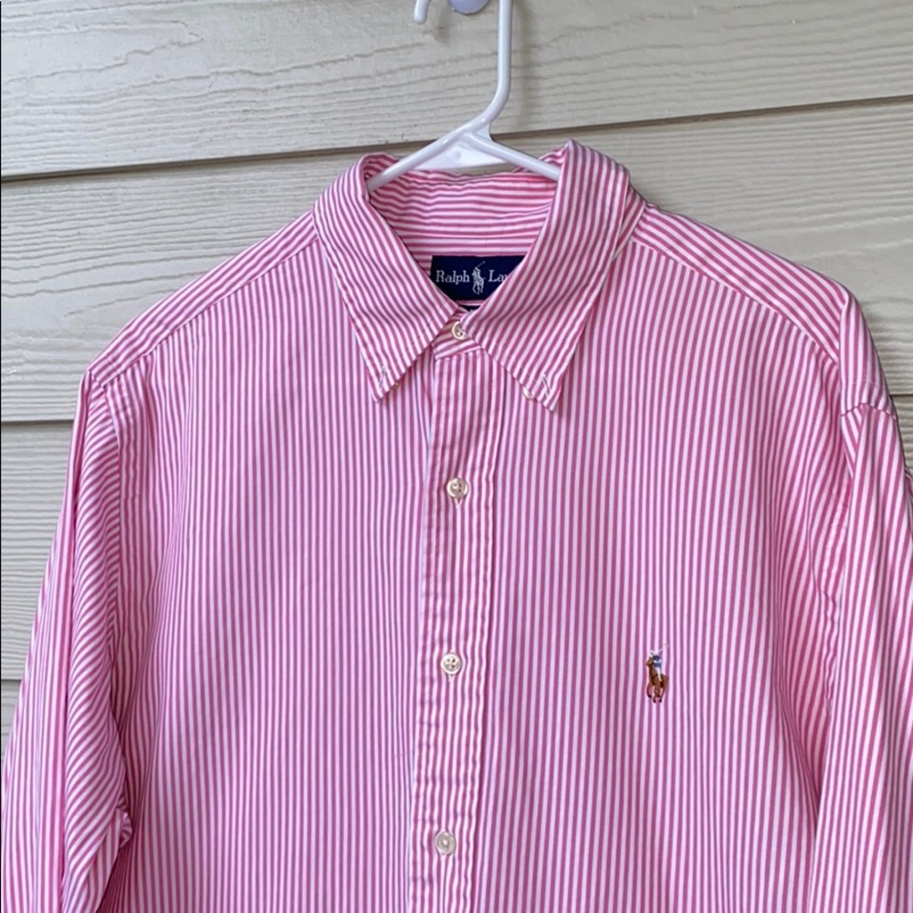 Ralph Lauren Men’s Button Up Shirt Size 16 1/2 34/35 in Excellent Condition - Picture 8 of 15